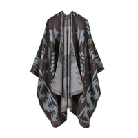 Elegant Large Plaid Cashmere Scarf