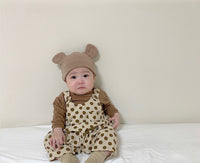 Newborn Baby Polka Dot Overalls Romper Romper