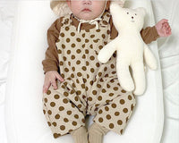 Newborn Baby Polka Dot Overalls Romper Romper