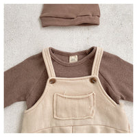 Ins Korean Version Of Foreign Style Male And Female Baby Spring Overalls Baby Jumpsuits Cute Climbing Clothes Outside Suspenders