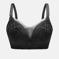 Pure Cotton Breastfeeding Bra Gathered Lace Pregnancy Underwear