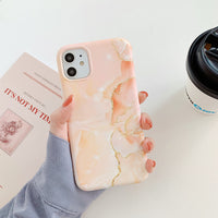 Compatible with , Red Marble Phone Case