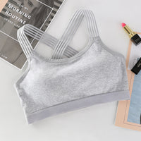 Gathered Beautiful Back Cross Strapless Color Tube Top Underwear With Chest Pad Anti-Glare Wrap Chest