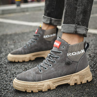 All-match Casual Martin Boots Plus Velvet Mid-high Shoes