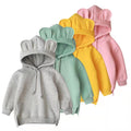 Long Sleeve Bear Ears Hooded Fleece Sweatshirt