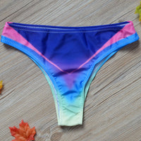 New Print Sexy Women'S Split Bikini Bikini  Brazilian Swimming Trunks V Shorts