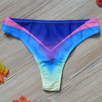 New Print Sexy Women'S Split Bikini Bikini  Brazilian Swimming Trunks V Shorts