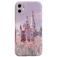 Compatible with Apple, Compatible with Apple , Flower Castle Suitable For 12 11ProMax Mini Apple XS XR Mobile Phone Case IPhone78p Protective Sleeve Female
