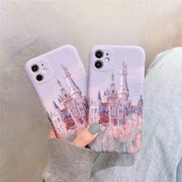Compatible with Apple, Compatible with Apple , Flower Castle Suitable For 12 11ProMax Mini Apple XS XR Mobile Phone Case IPhone78p Protective Sleeve Female