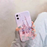 Compatible with Apple, Compatible with Apple , Flower Castle Suitable For 12 11ProMax Mini Apple XS XR Mobile Phone Case IPhone78p Protective Sleeve Female