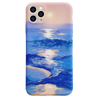 Compatible with Apple, Compatible with Apple , Sunset Sunset Waves Suitable For IPhone Case