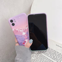 Compatible with Apple, Compatible with Apple , Sunset Oil Painting Iphone12 Mobile Phone Case