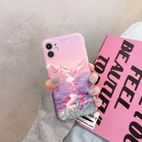 Compatible with Apple, Compatible with Apple , Sunset Oil Painting Iphone12 Mobile Phone Case