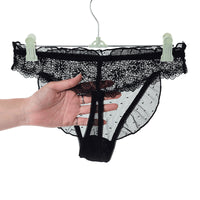 Lace Sexy Thong Sexy Low Waist Mesh Transparent Briefs