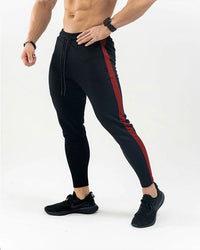 Muscle Age Brothers Autumn And Winter New Color Matching Sports Fitness Trousers Men'S Running Training Suit