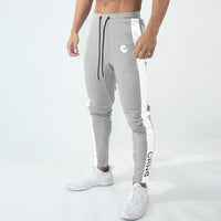 Muscular Fitness Men'S Spring And Autumn Thin Sports And Leisure Running Cotton And Foot Zipper Trousers