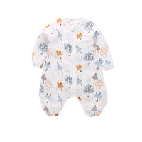 Gauze Baby Sleeping Bag Summer Thin Newborn Baby One-Piece Pajamas Spring And Autumn Children'S Split-Leg Sleeping Bag