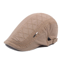 Hat Men'S Cotton Peaked Cap British Retro Beret Outdoor Sun Hat