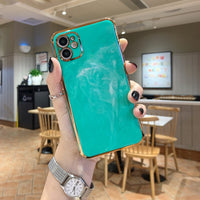 Compatible with Apple, Suitable For Iphone11Promax Electroplating Mobile Phone Shell Xsmax Marble Anti-Drop All-Inclusive Ip11 Protective Cover