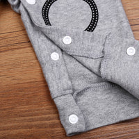 Boys Long Sleeve Romper Jumpsuit Cat Circle Cartoon Print