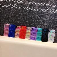 3D Rainbow Glitter Gradient Back Cover Case