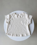 Baby Simple And Refreshing White Short-Sleeved T-Shirt Baby Stretch Half-Sleeved Bottoming Shirt