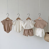 Baby Simple And Refreshing White Short-Sleeved T-Shirt Baby Stretch Half-Sleeved Bottoming Shirt