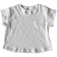 Baby Simple And Refreshing White Short-Sleeved T-Shirt Baby Stretch Half-Sleeved Bottoming Shirt