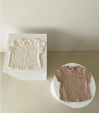 Baby Simple And Refreshing White Short-Sleeved T-Shirt Baby Stretch Half-Sleeved Bottoming Shirt