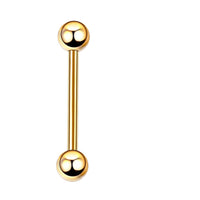 Stainless Steel Tongue Nail Double-headed Ball Dumbbell Breast Nail Ear Bone Nail