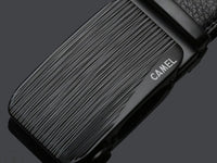 Camel Belt Men'S Leather Automatic Buckle Belt Cowhide Belt Casual Men'S Trouser Belt