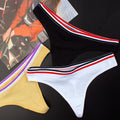 Striped Wide-waist Low-waist Seamless Women's Briefs