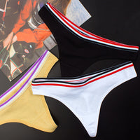 Striped Wide-waist Low-waist Seamless Women's Briefs