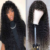 Shunfa Full-mechanical Curved Bangs Inverted Headgear Brazil Hair Wave Human Hair Headgear