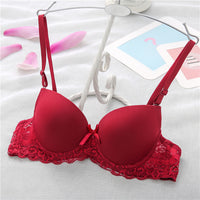 Sexy Women's Bra With Small Breasts Gathered