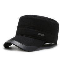 Men's Winter Warm And Thick Ear Protection Flat Top Duckbill Cap