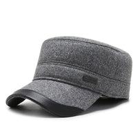 Men's Winter Warm And Thick Ear Protection Flat Top Duckbill Cap