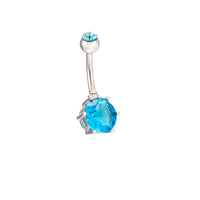 Multicolor Zircon Medical Steel Belly Button Ring