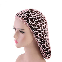 Ladies Hand Crocheted Drooping Hair Net, Hair Care Long Net Bag, Mesh Night Cap