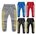 Spring And Autumn Children'S Casual Sports Pants Three-Bar Stretch Cotton Children'S Trousers