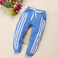 Spring And Autumn Children'S Casual Sports Pants Three-Bar Stretch Cotton Children'S Trousers
