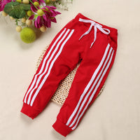 Spring And Autumn Children'S Casual Sports Pants Three-Bar Stretch Cotton Children'S Trousers