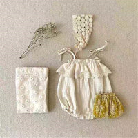 Sling Baby Romper Girl Lace Korean Style Sling Jumpsuit
