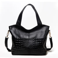 Large-Capacity Middle-Aged Leather Female Bag, Soft Leather Shoulder Bag, Female Large Bag, Western Style Messenger Bag