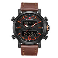 Naviforce Lingxiang 9135 Men'S Watch Quartz Electronic Watch Waterproof Belt Men'S Watch Sports Watch