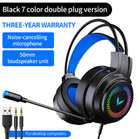 Computer Headphone Channel Eat Chicken Wired Headset Game Headset With Microphone