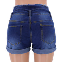 High Waist Cuffed School Girl Wide Trouser Legs Denim Shorts Amazon Ebay Independent Station Wish Foreign Trade