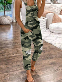 Hole washed slim fit Jumpsuit