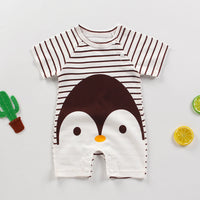 New Summer Baby One-Piece Romper, Newborn Baby Cotton Short-Sleeved Thin  Crotch Romper Wholesale