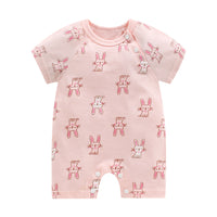 New Summer Baby One-Piece Romper, Newborn Baby Cotton Short-Sleeved Thin  Crotch Romper Wholesale